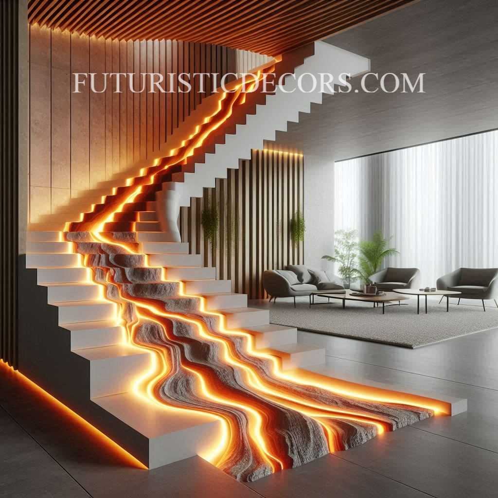 Lava Inspired Staircase