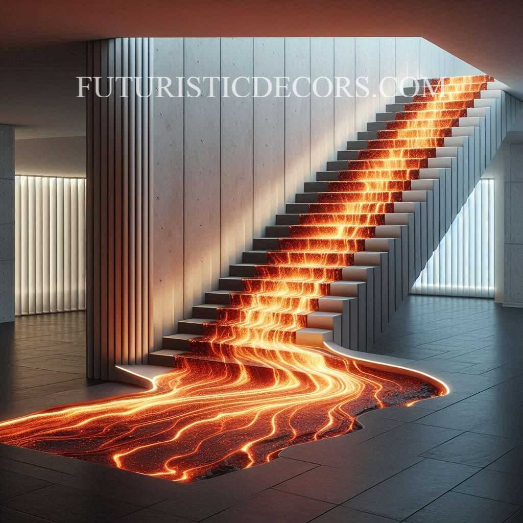 Lava Inspired Staircase