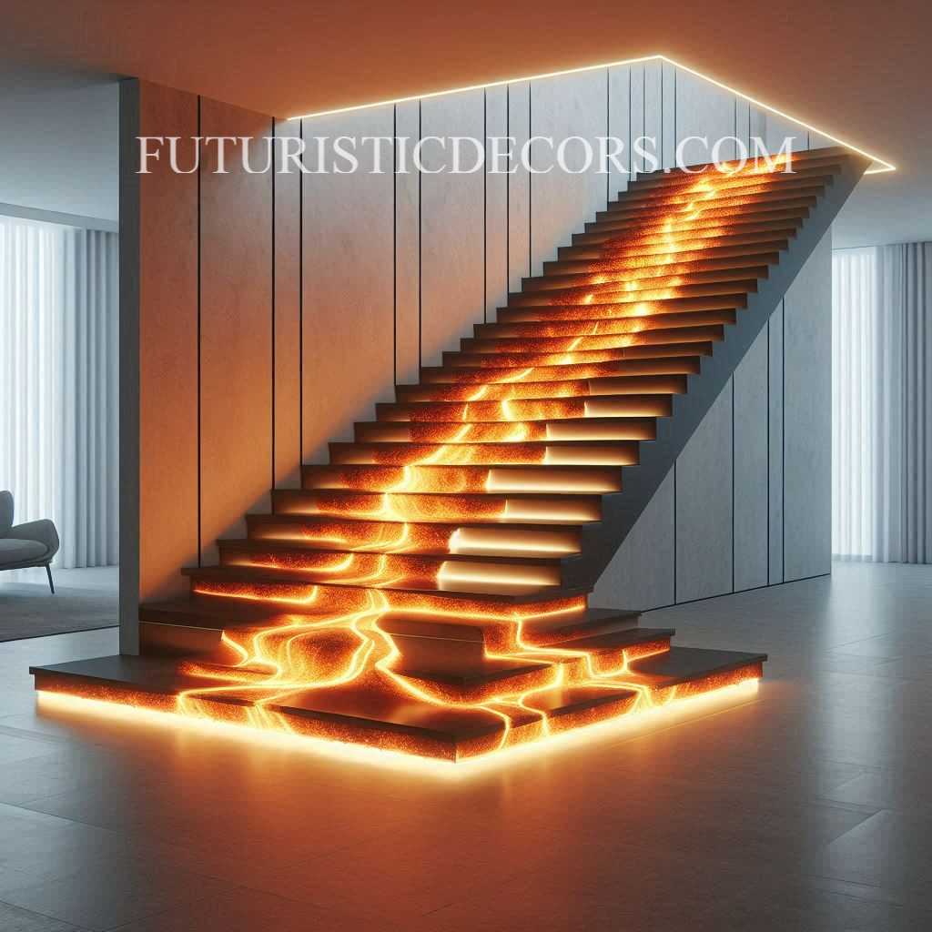 Lava Inspired Staircase