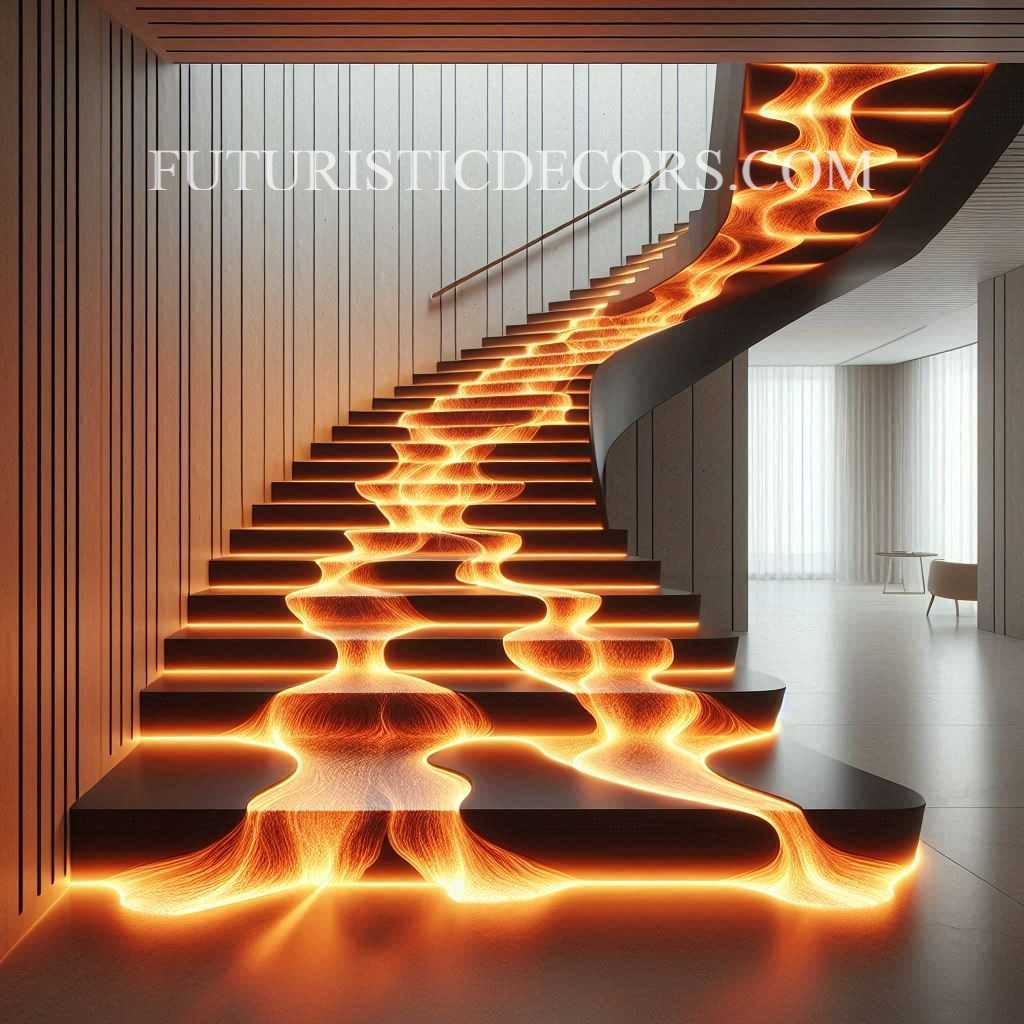 Lava Inspired Staircase