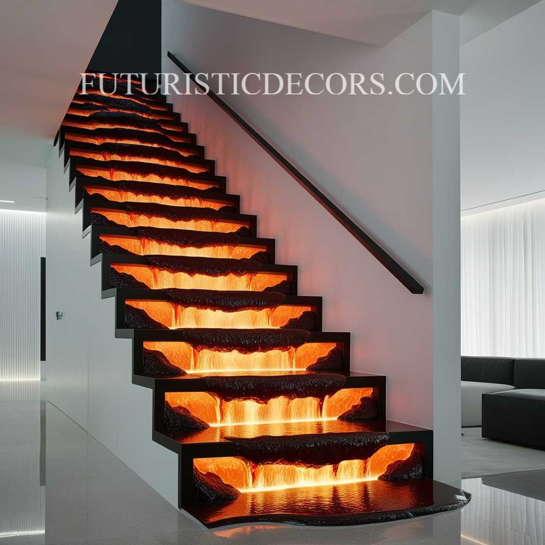 Lava Inspired Staircase