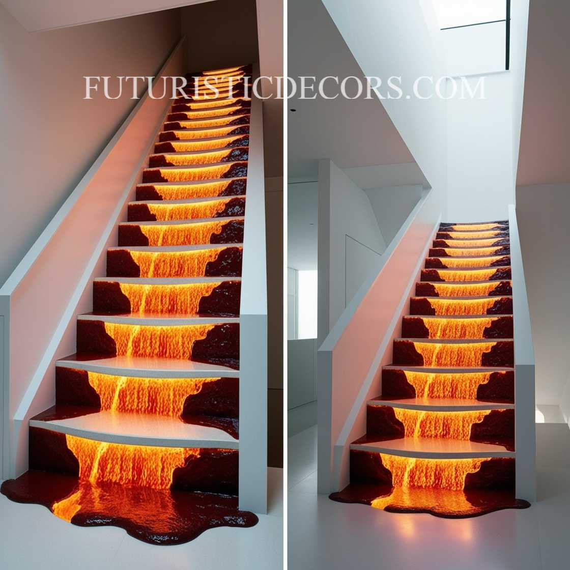 Lava Inspired Staircase