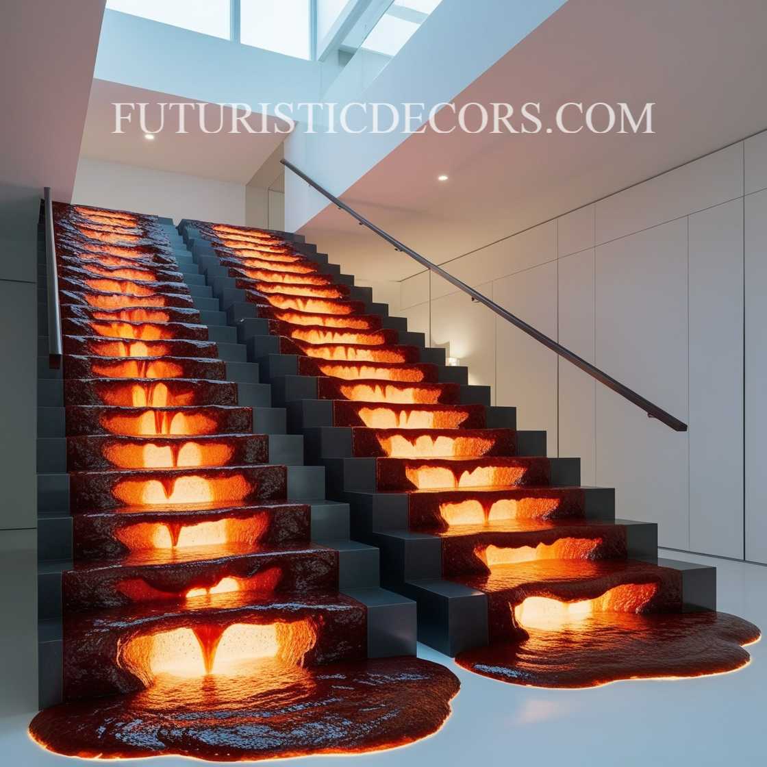 Lava Inspired Staircase