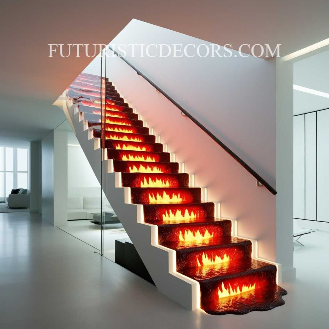 Lava Inspired Staircase