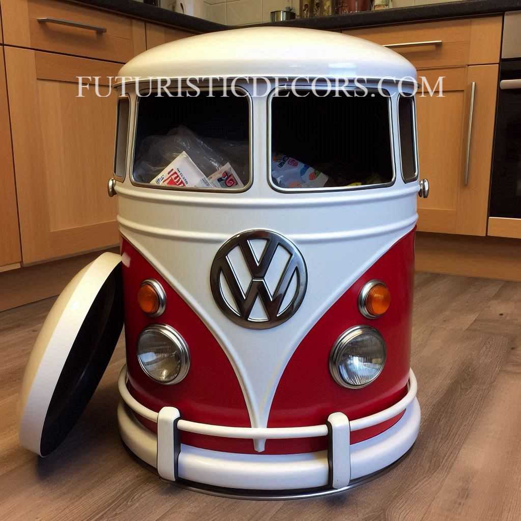 Volkswagen Shaped Trash Bin