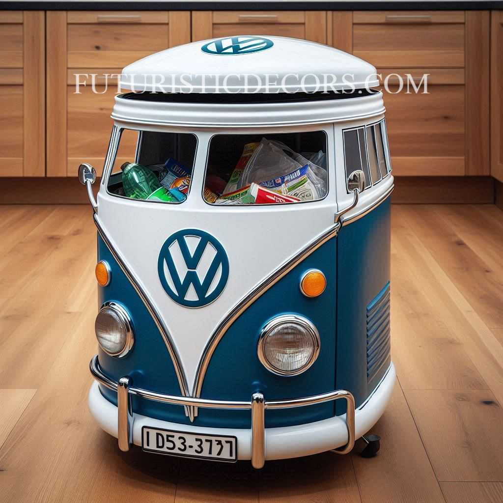 Volkswagen Shaped Trash Bin