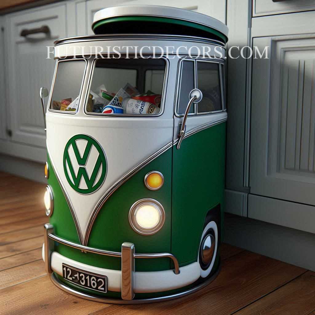 Volkswagen Shaped Trash Bin