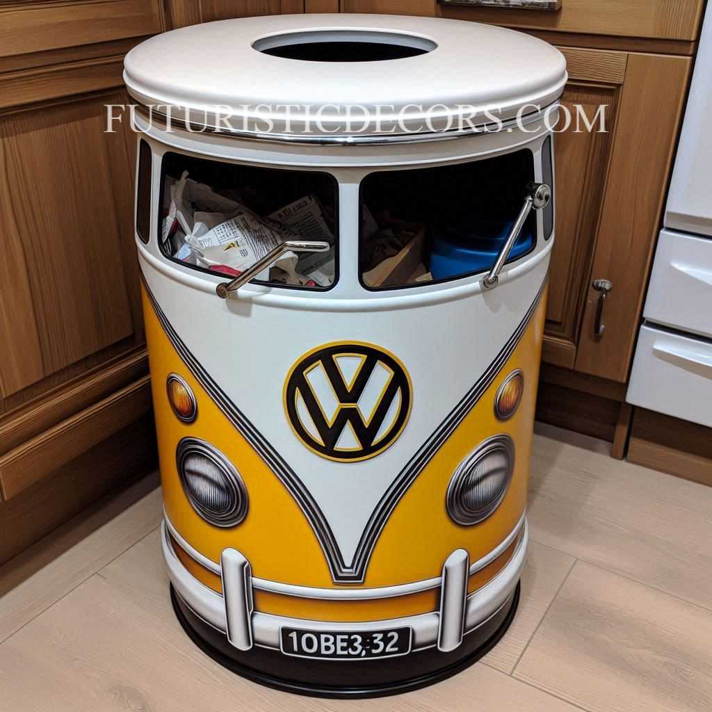 Volkswagen Shaped Trash Bin