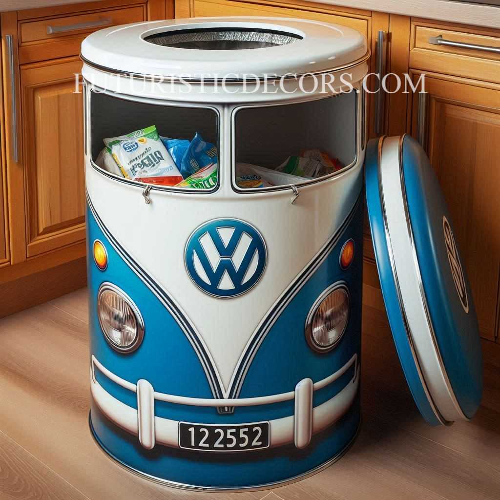 Volkswagen Shaped Trash Bin