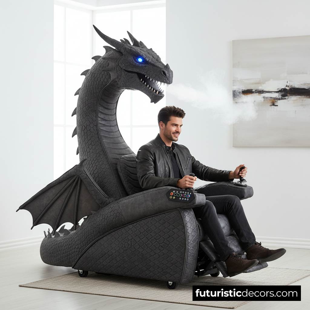 Motorized Dragon Recliner | Unleash Comfort with a Mythical Twist motorized dragon recliners