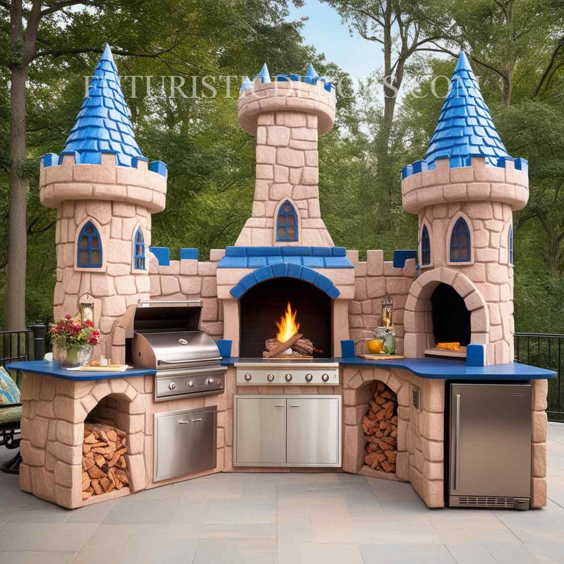 Outdoor Castle Kitchen