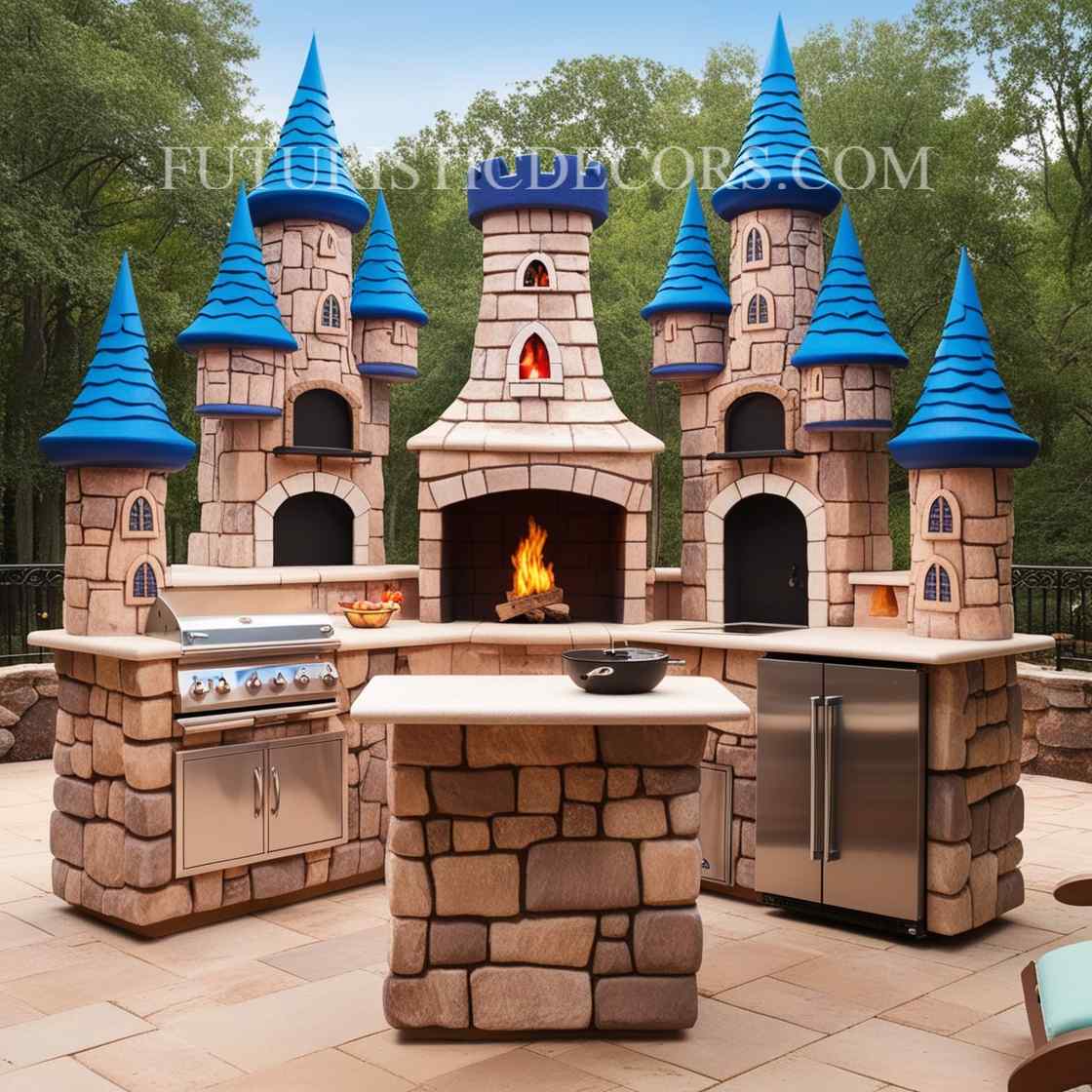 Outdoor Castle Kitchen