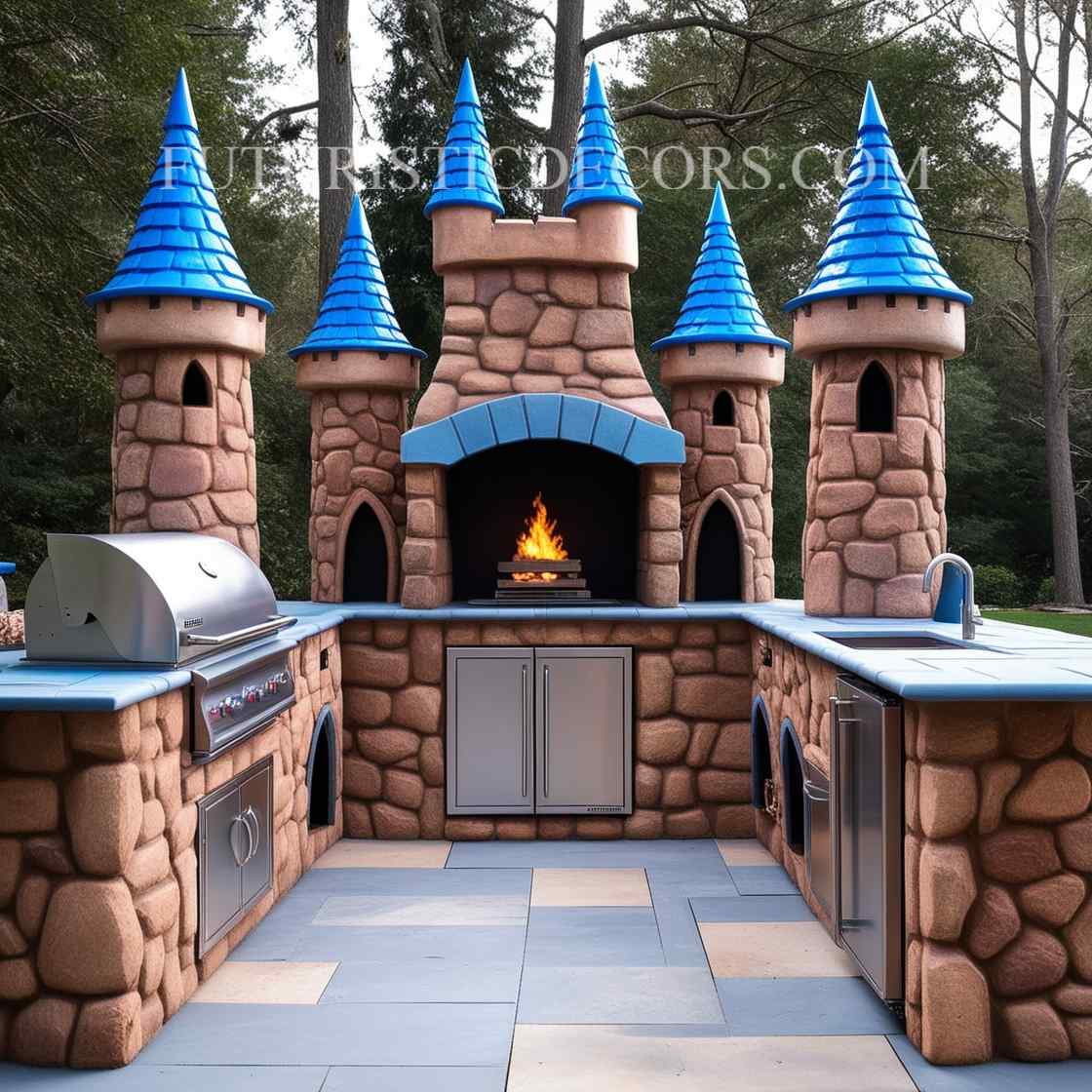 Outdoor Castle Kitchen