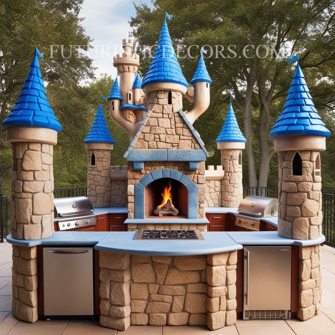 Outdoor Castle Kitchen