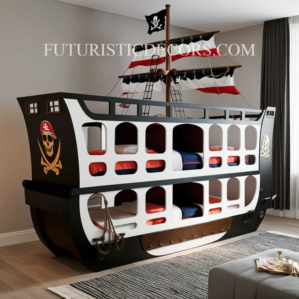 Pirate Ship Bunk Beds