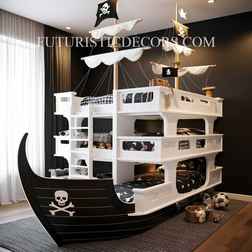 Pirate Ship Bunk Beds