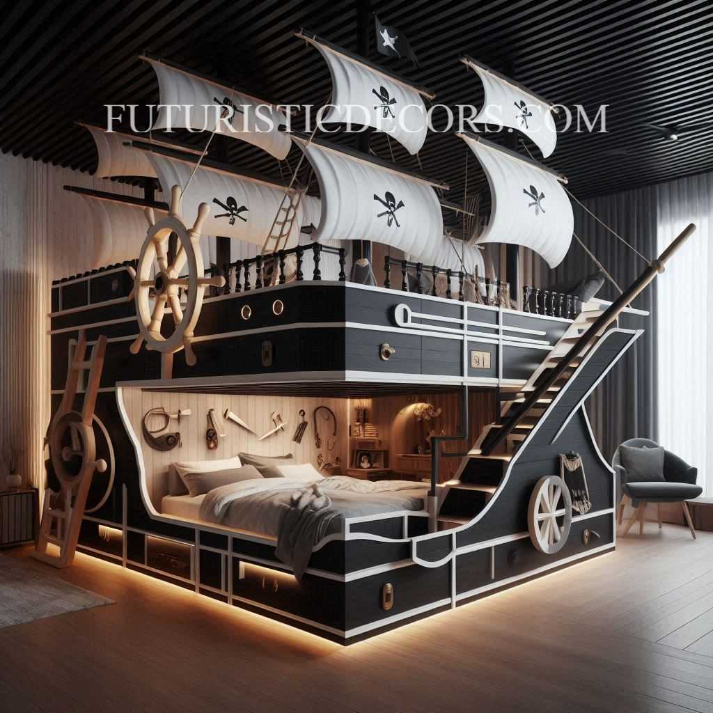 Pirate Ship Bunk Beds