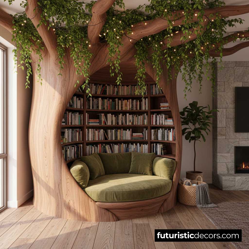 Tree Shaped Reading Nook