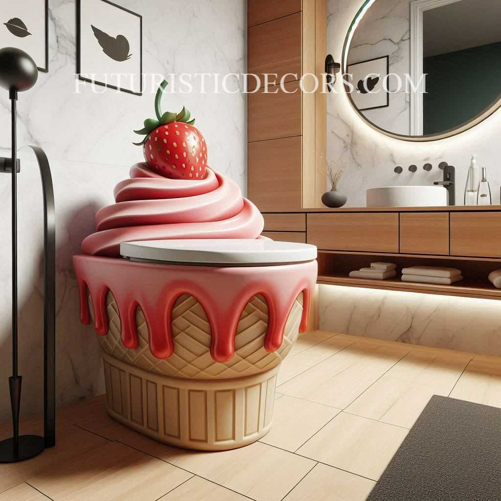 Ice Cream Shaped Toilet