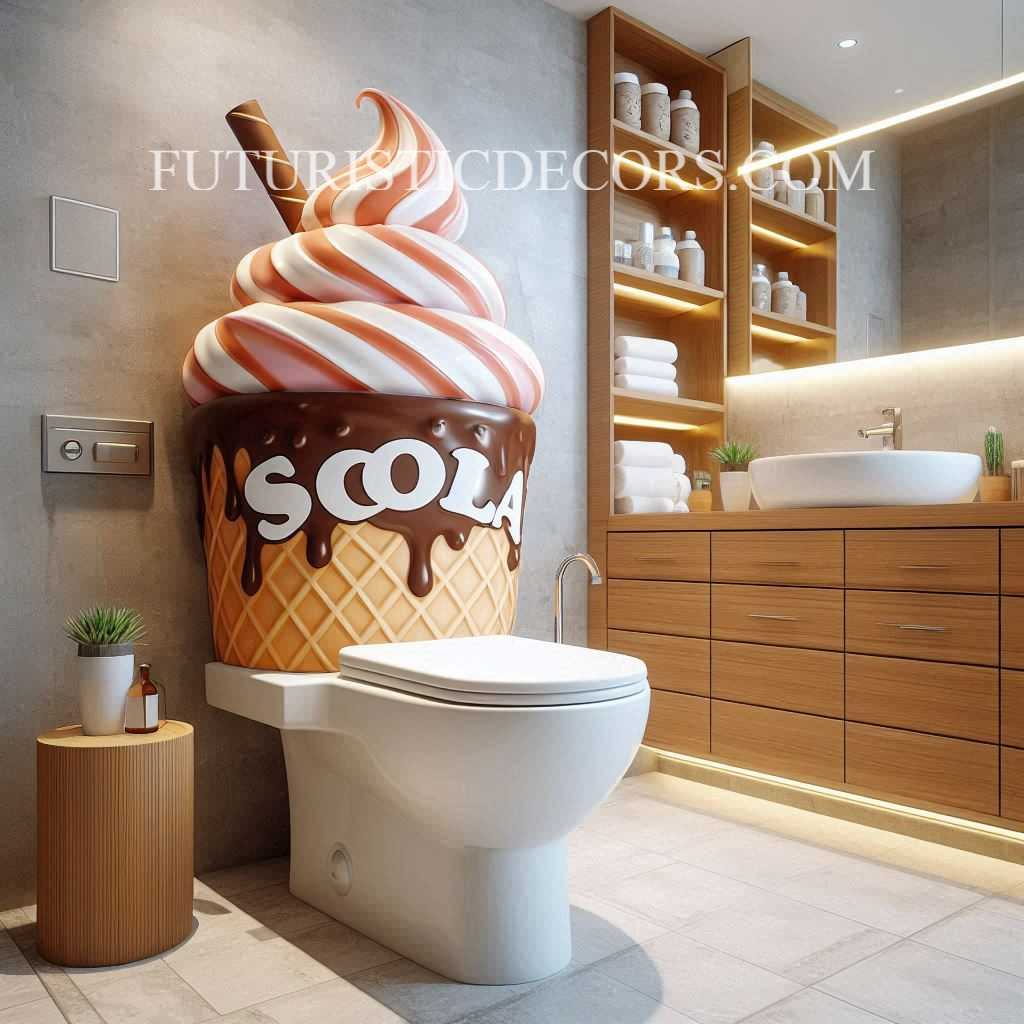 Ice Cream Shaped Toilet