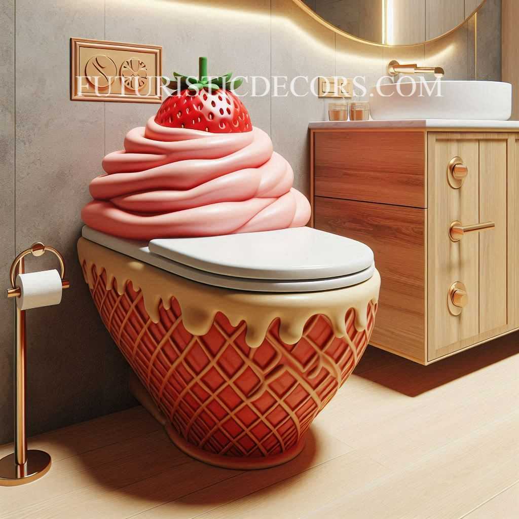 Ice Cream Shaped Toilet