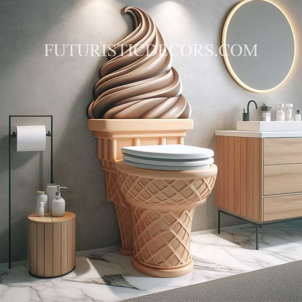 Ice Cream Shaped Toilet