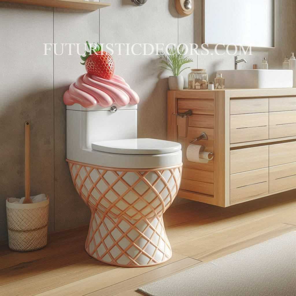 Ice Cream Shaped Toilet