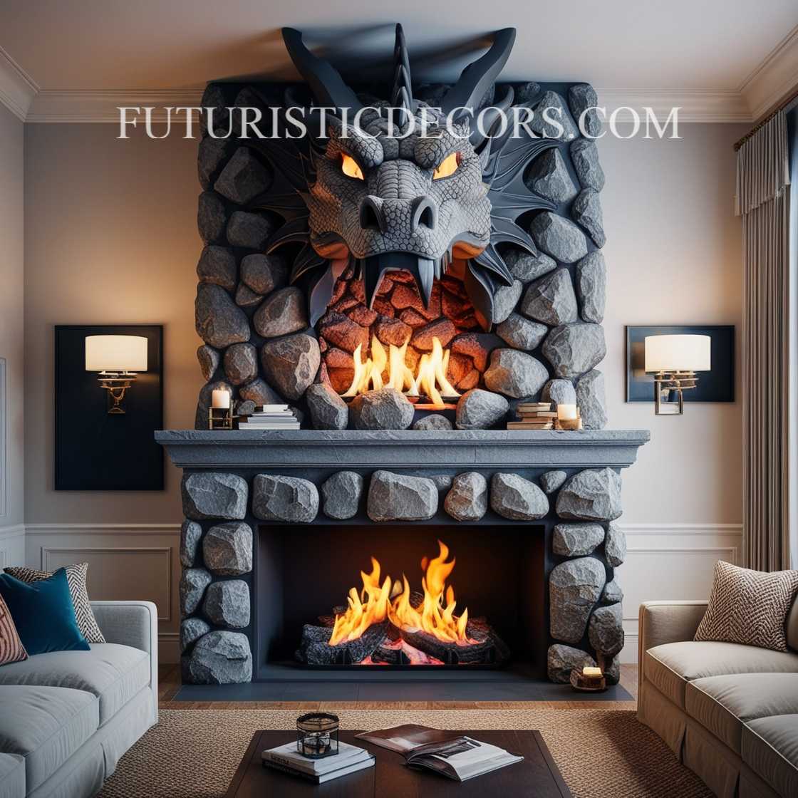 Dragon Fireplace