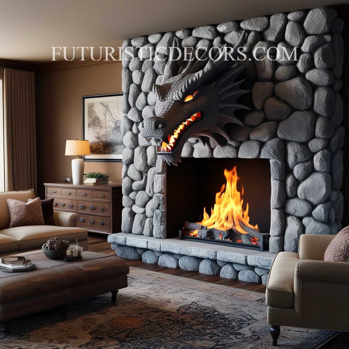 Dragon Fireplace