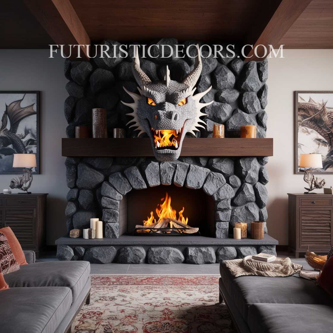 Dragon Fireplace