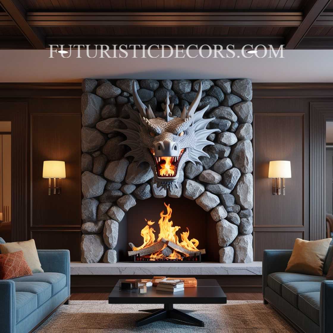 Dragon Fireplace