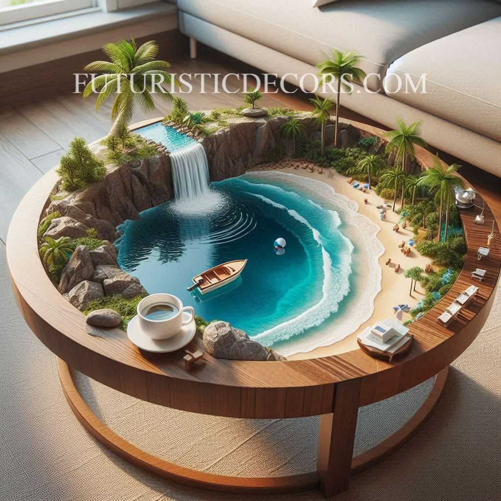 Waterfall Coffee Table