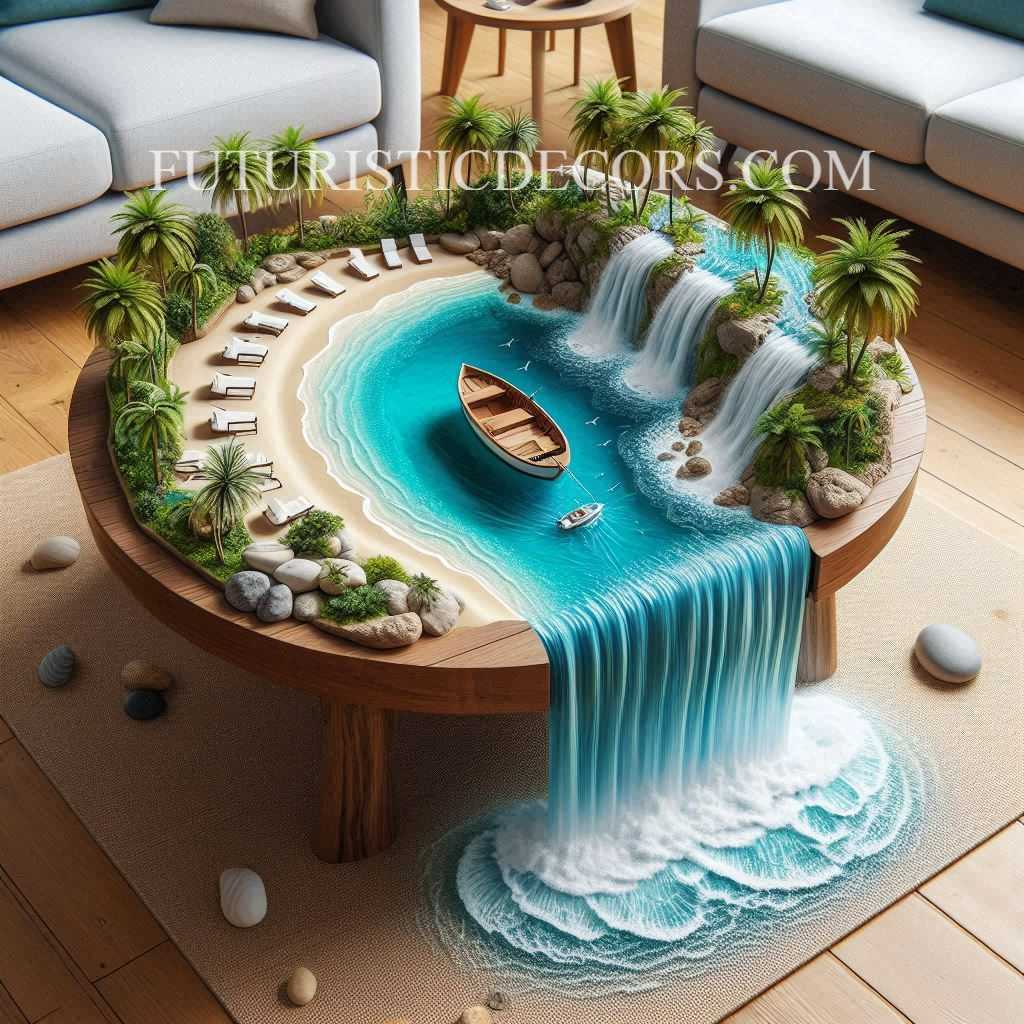 Waterfall Coffee Table