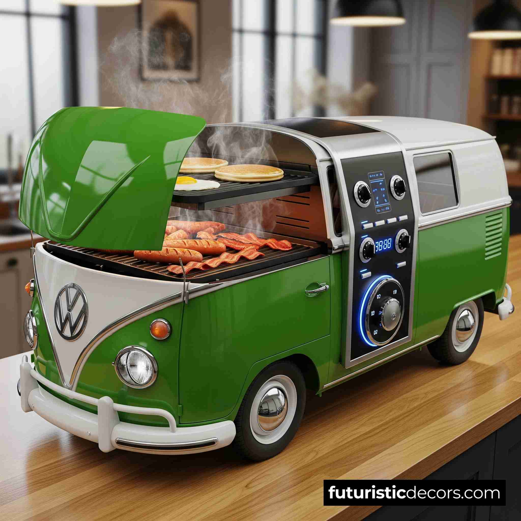 VW Bus Breakfast Stations