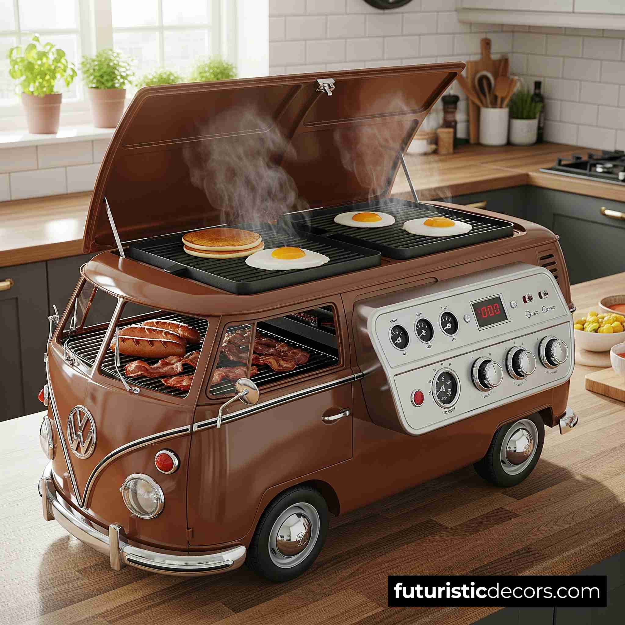 VW Bus Breakfast Stations