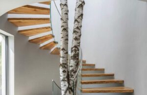 Wood Slab Staircase — A Perfect Harmony of Form & Function Live Edge Wood Staircase