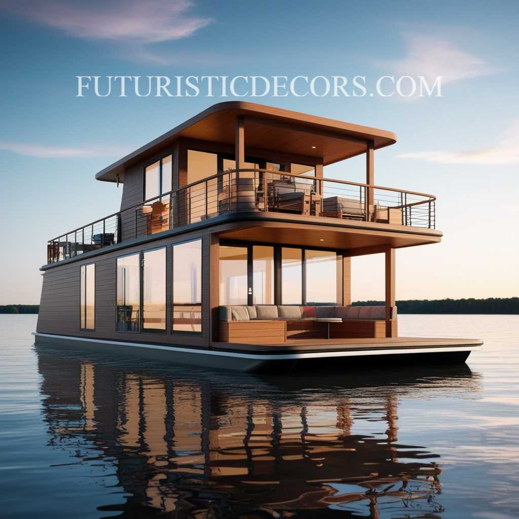 Wooden Home House Boat