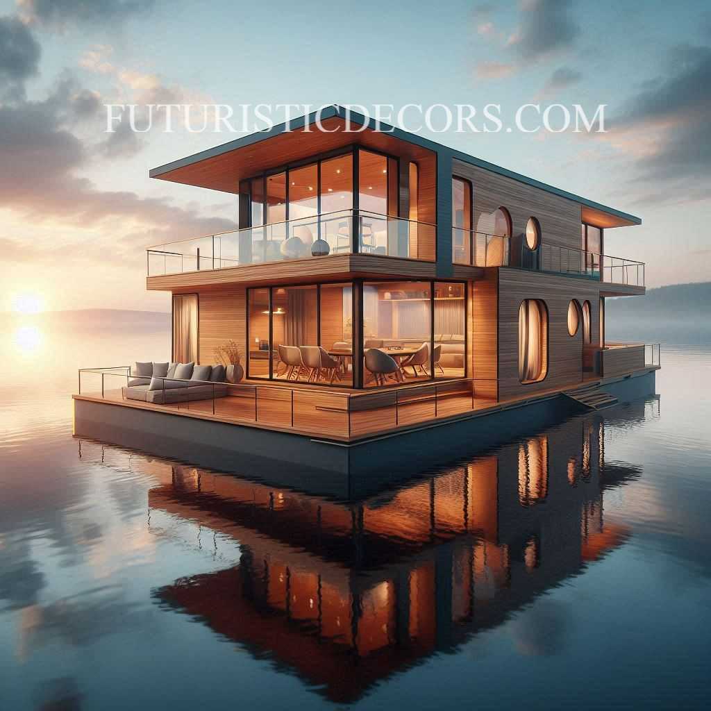 Wooden Home House Boat