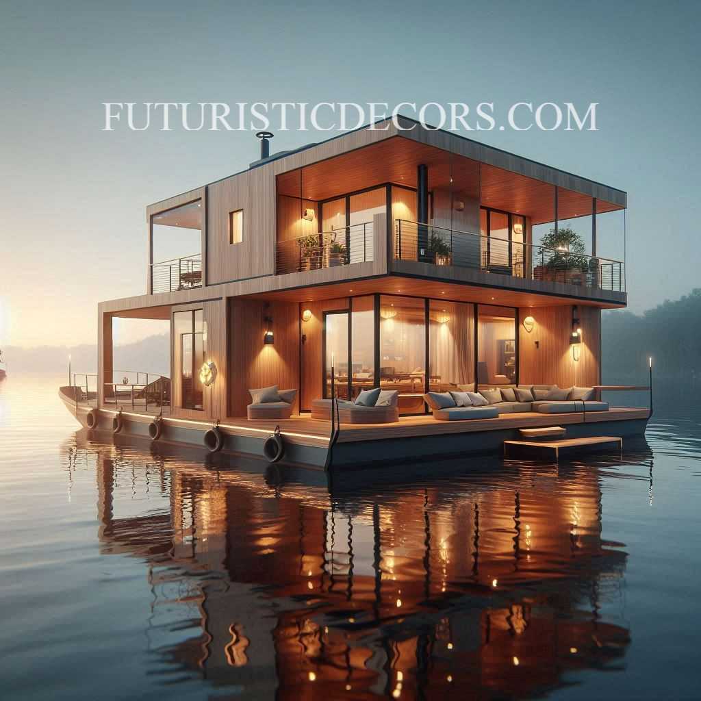 Wooden Home House Boat