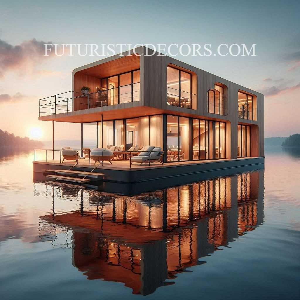 Wooden Home House Boat