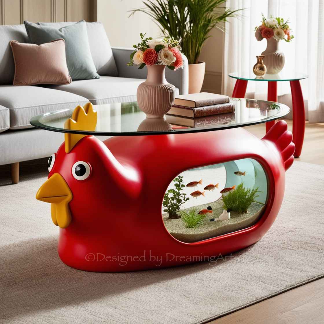 Animal Shaped Aquarium Coffee Table