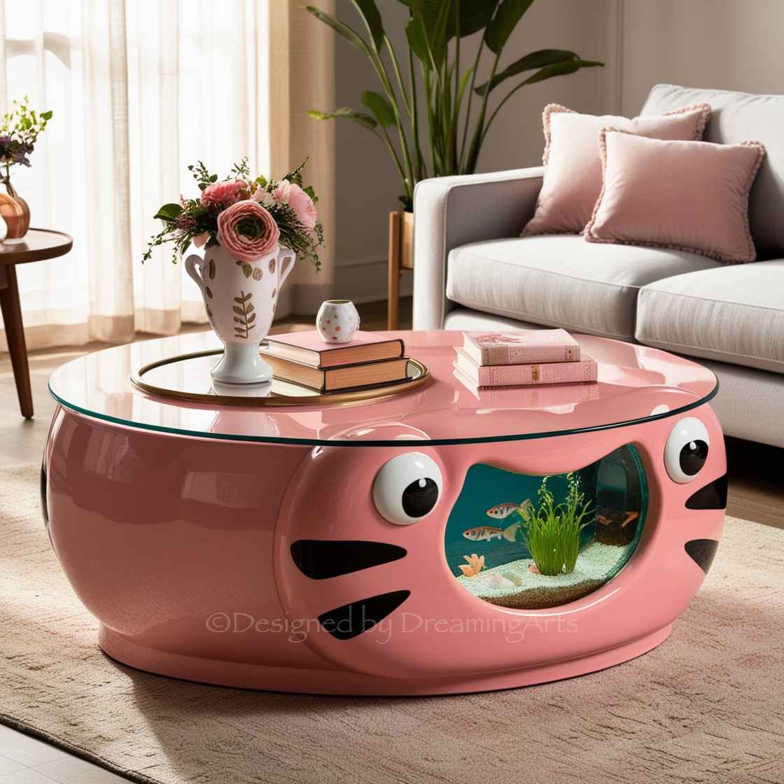 Animal Shaped Aquarium Coffee Table