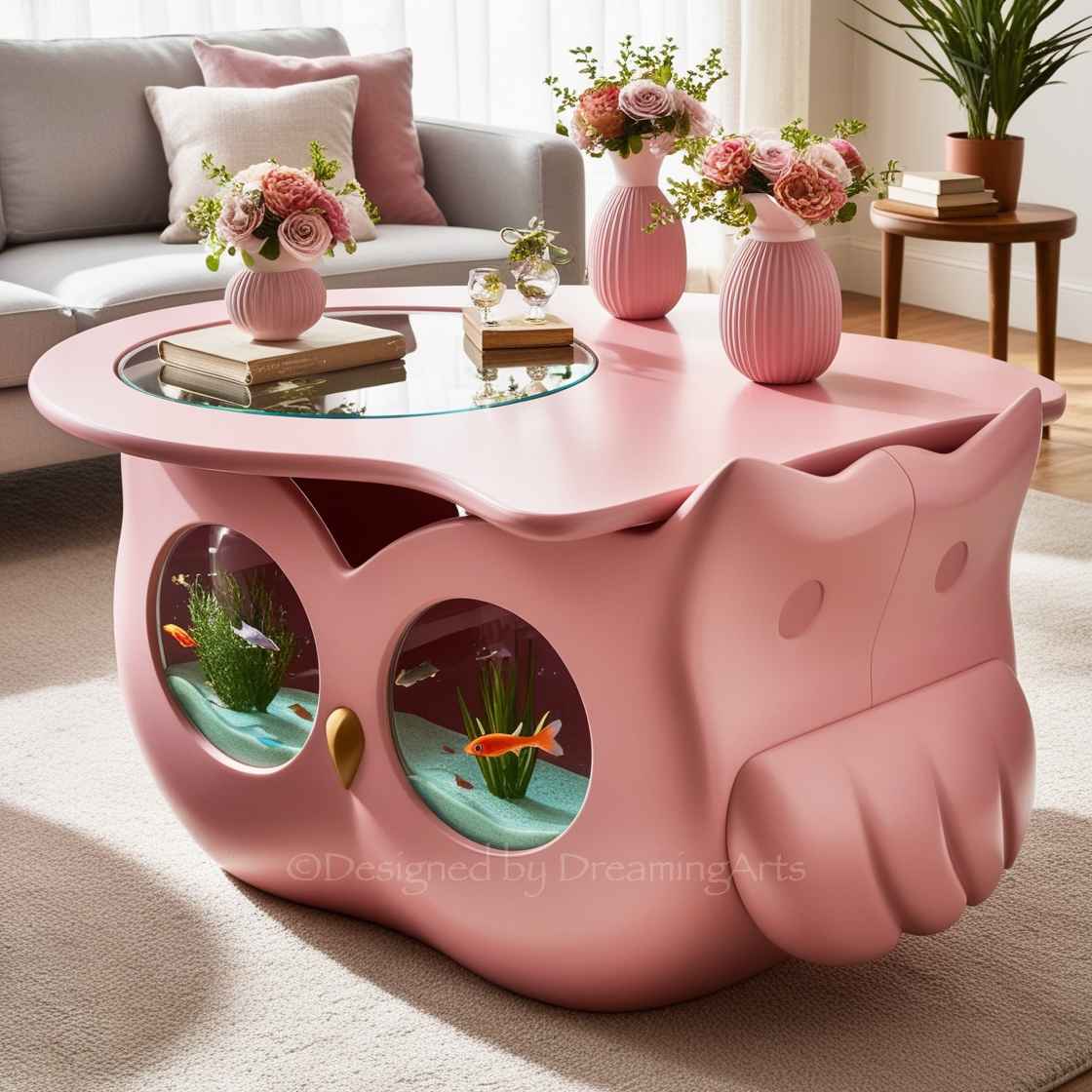 Animal Shaped Aquarium Coffee Table