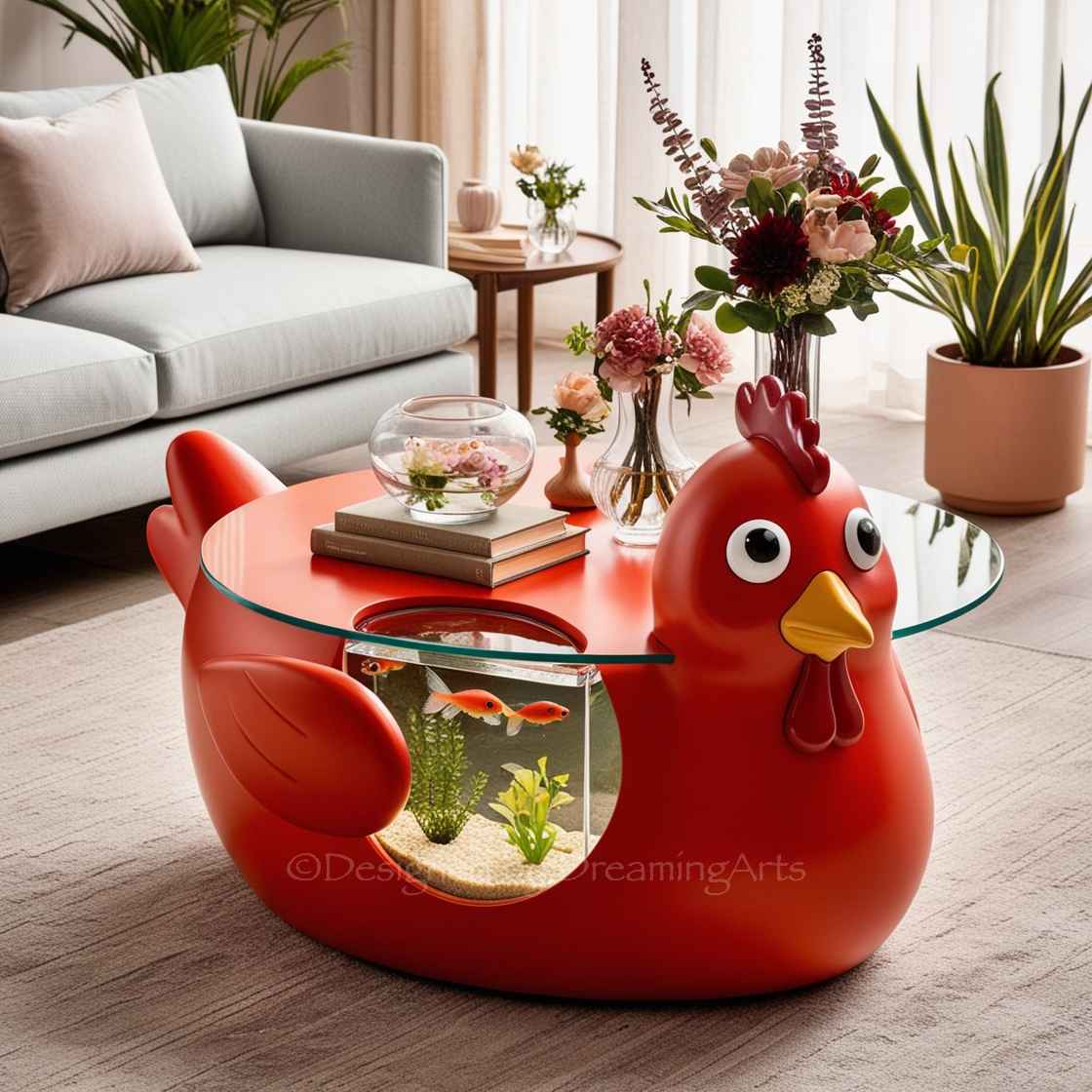 Animal Shaped Aquarium Coffee Table