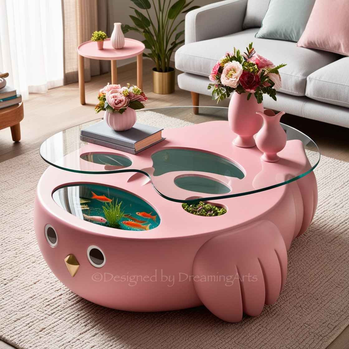 Animal Shaped Aquarium Coffee Table