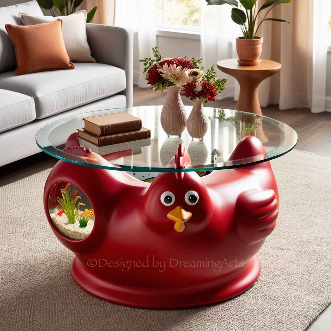 Animal Shaped Aquarium Coffee Table