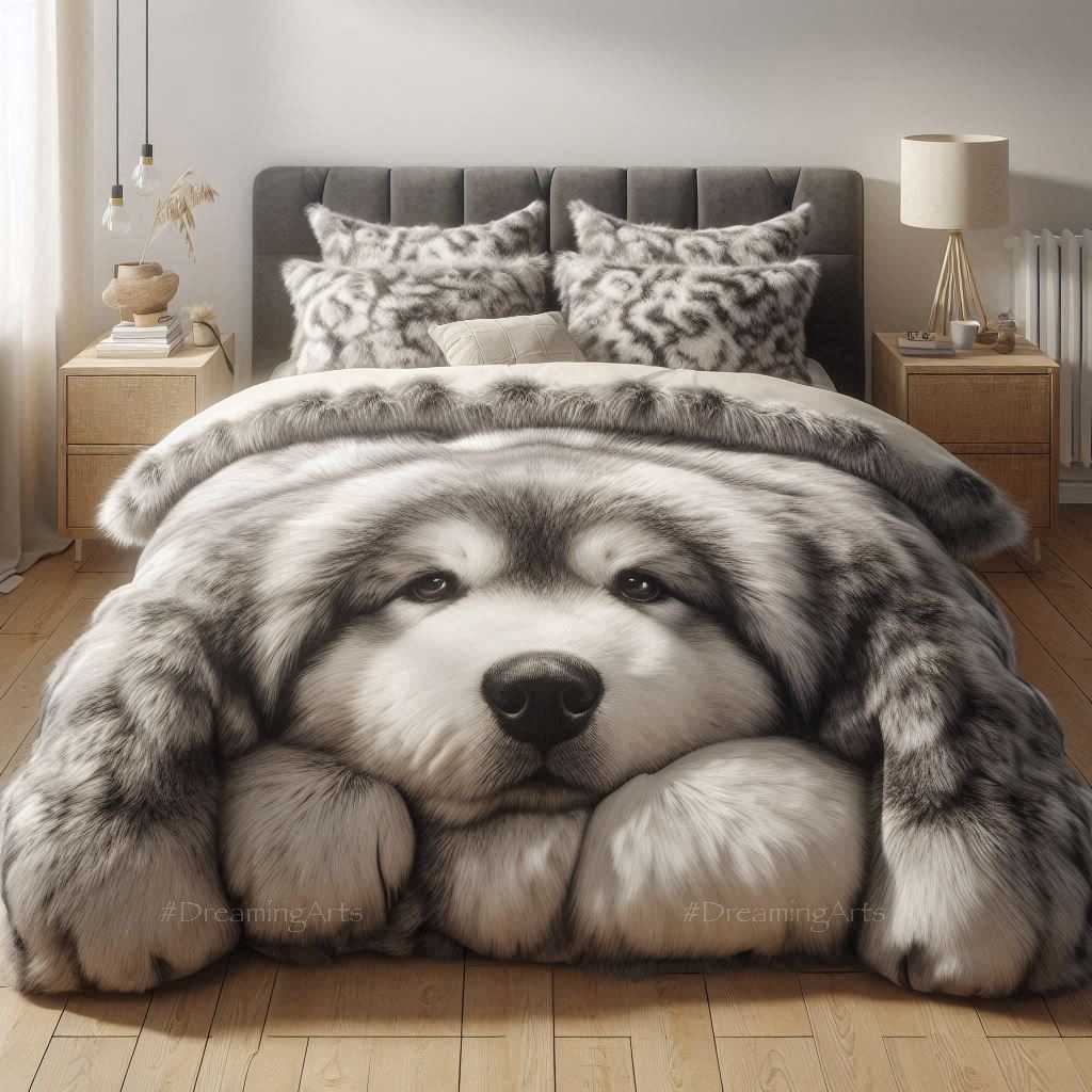 Animal-Themed Fur Blanket