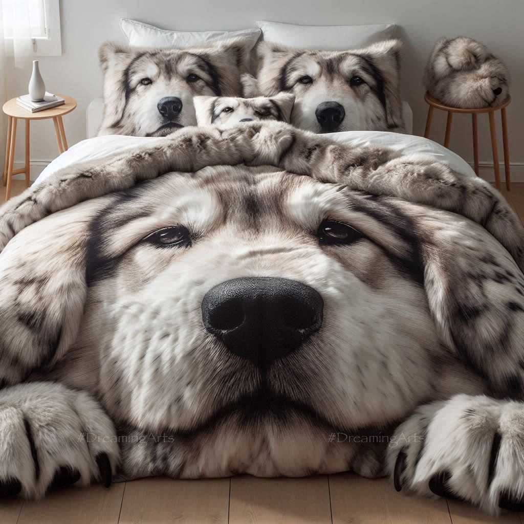 Animal-Themed Fur Blanket