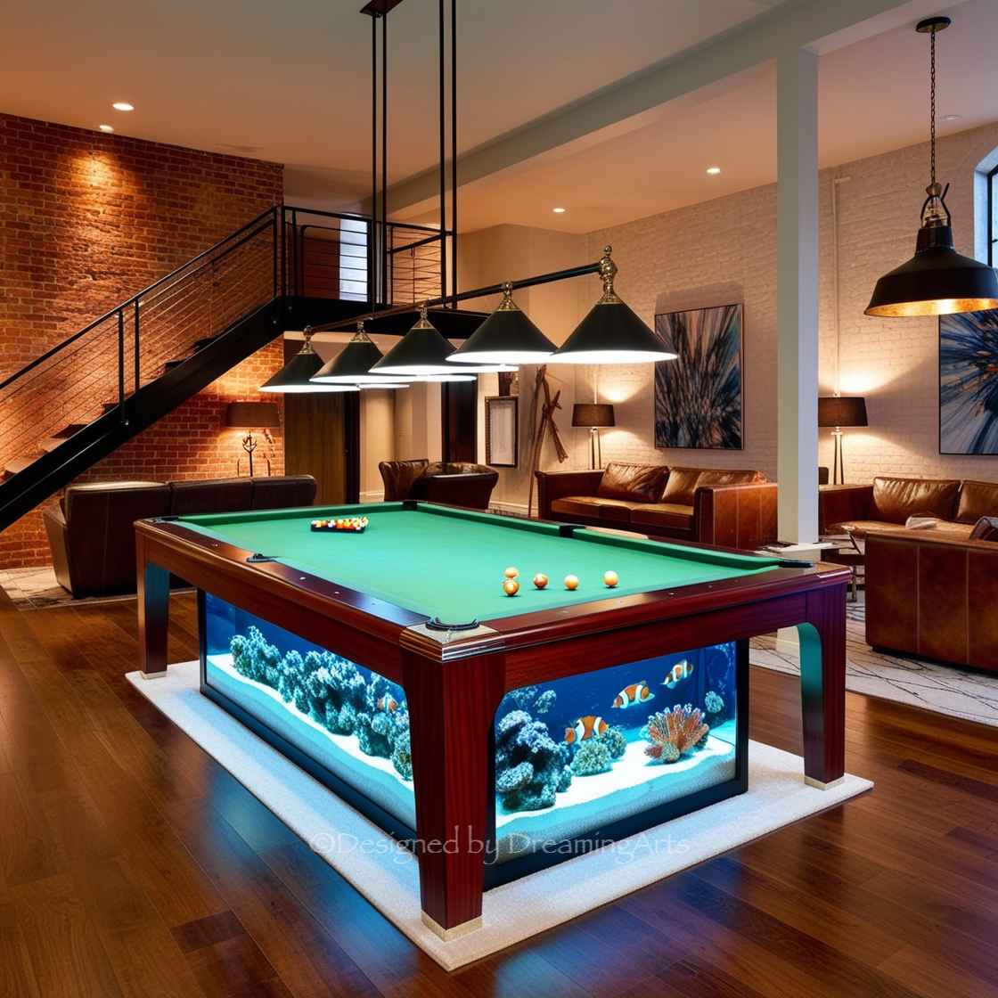 Aquarium Pool Table