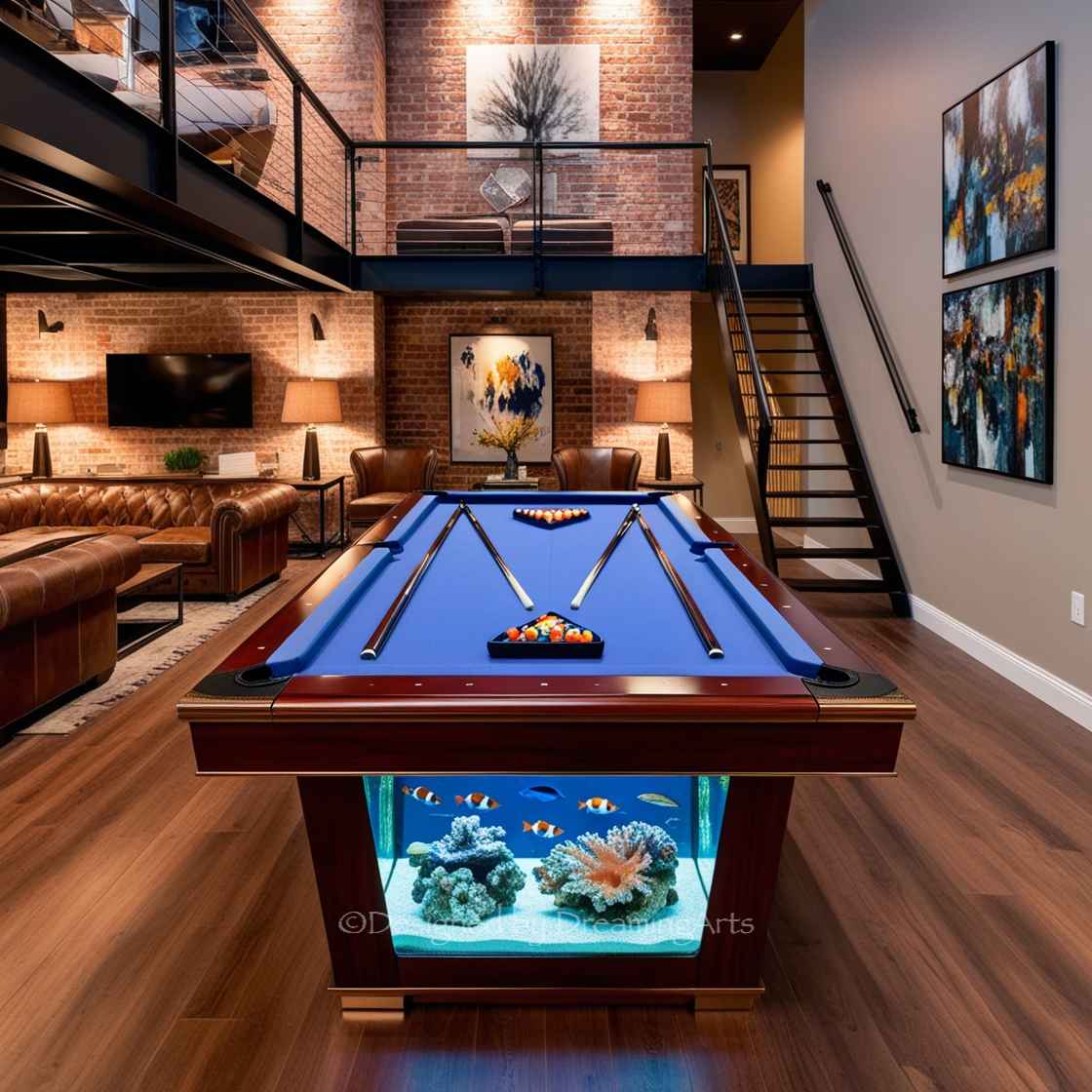 Aquarium Pool Table